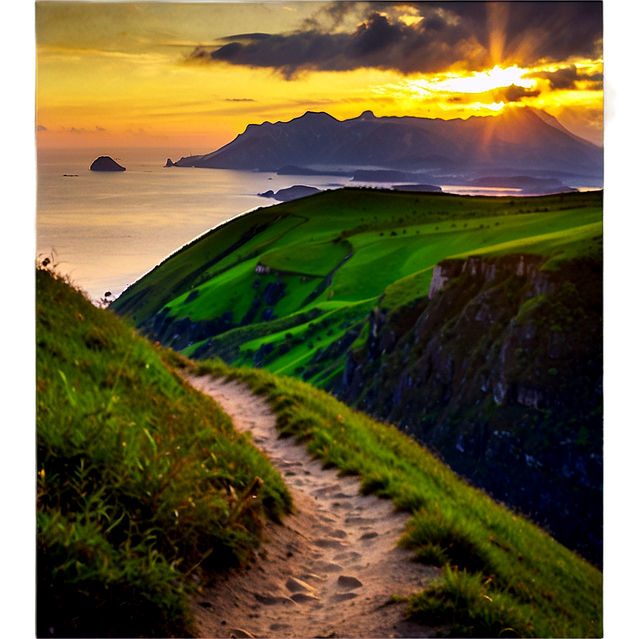 Sunrise Hiking Path Png 95