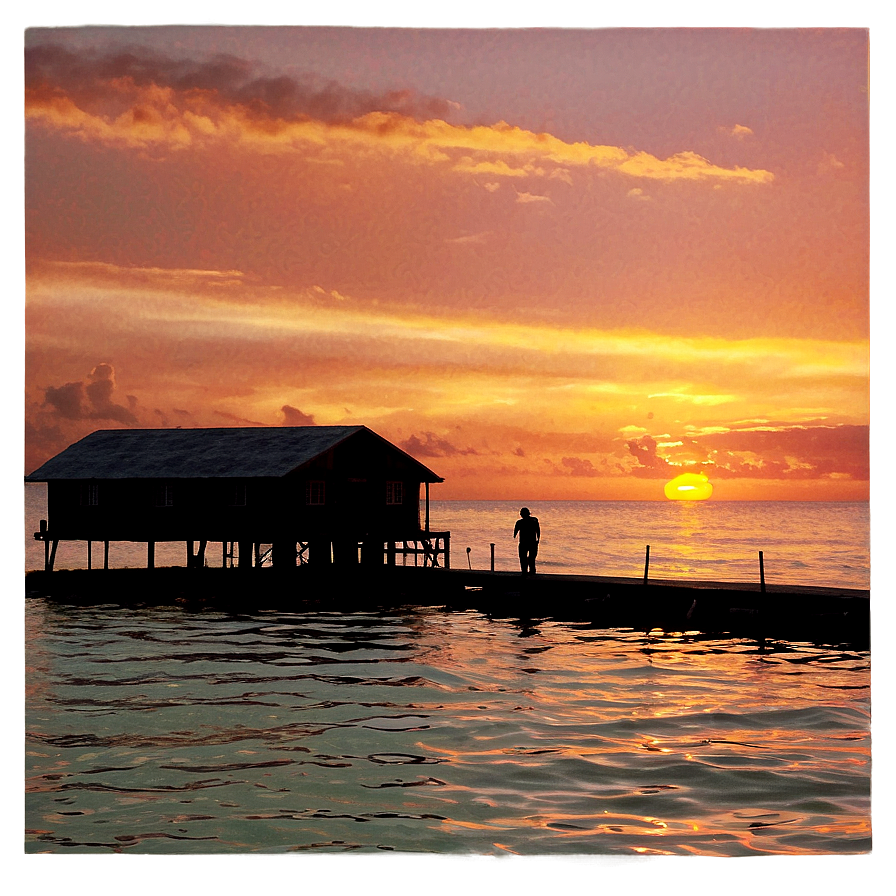 Sunset At The Dock Png 05212024