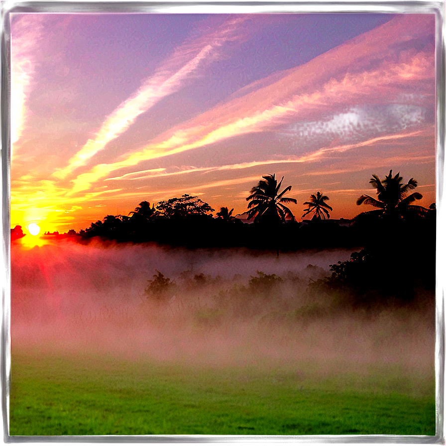 Sunset Fog Png 29