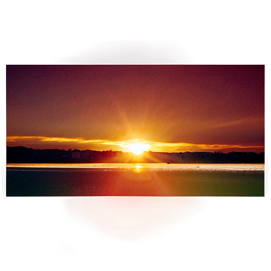 Sunset Glow Light Leak Overlay Png 4