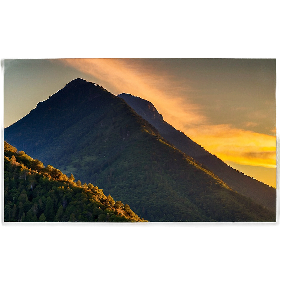 Sunset Over Mountain Png Hbp