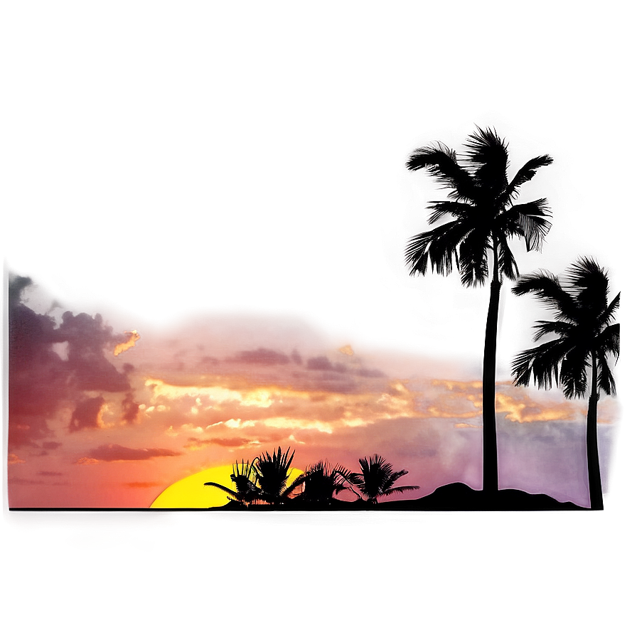 Sunset Silhouette Png Vhc