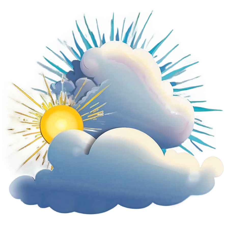 Sunshine And Cloud Vector Png 06262024