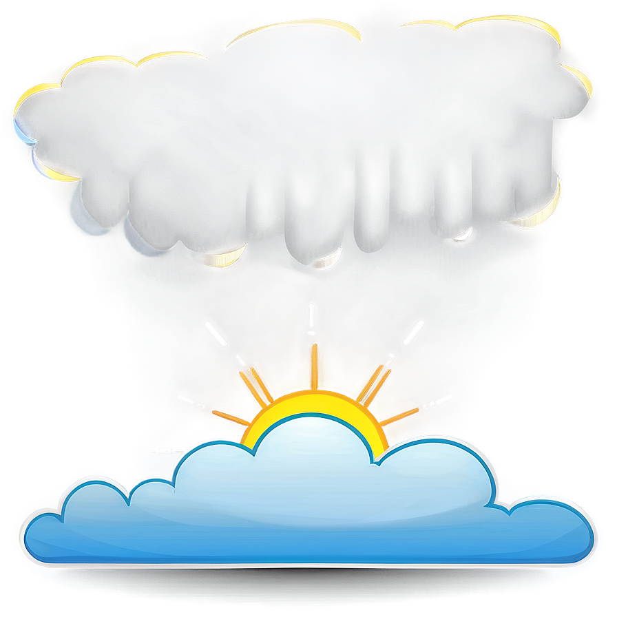 Sunshine And Cloud Vector Png 06262024