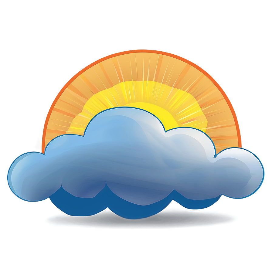 Sunshine And Cloud Vector Png 21