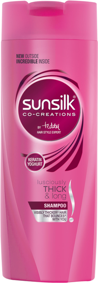 Sunsilk Co Creations Thick Long Shampoo Bottle