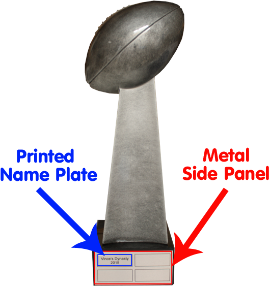 Super Bowl Trophy Components