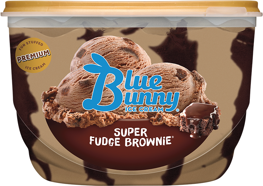 Super Fudge Brownie Ice Cream Container