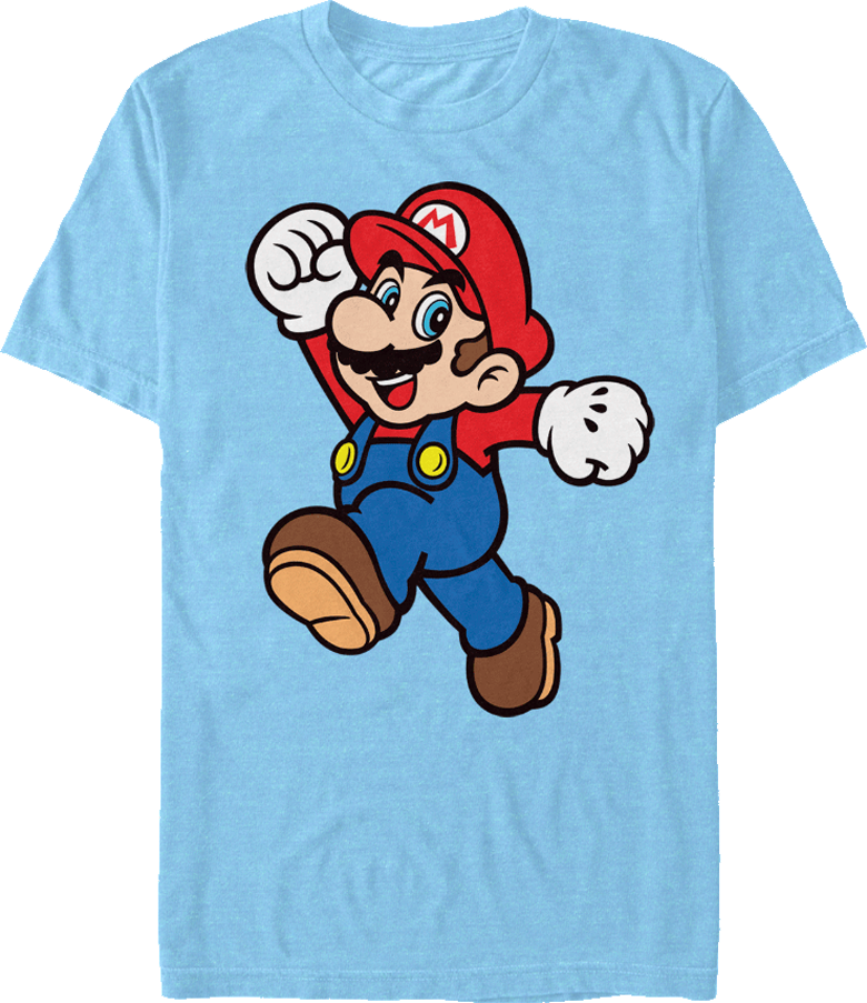 Super Mario Jumping Graphic T Shirt