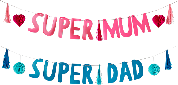 Super Mumand Super Dad Banners