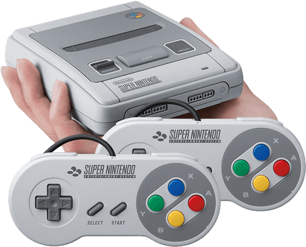 Super Nintendo Consoleand Controllers