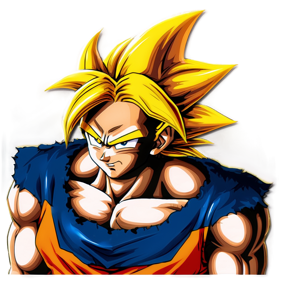 Super Saiyan 3 Goku In The Moonlight Png Mlf20