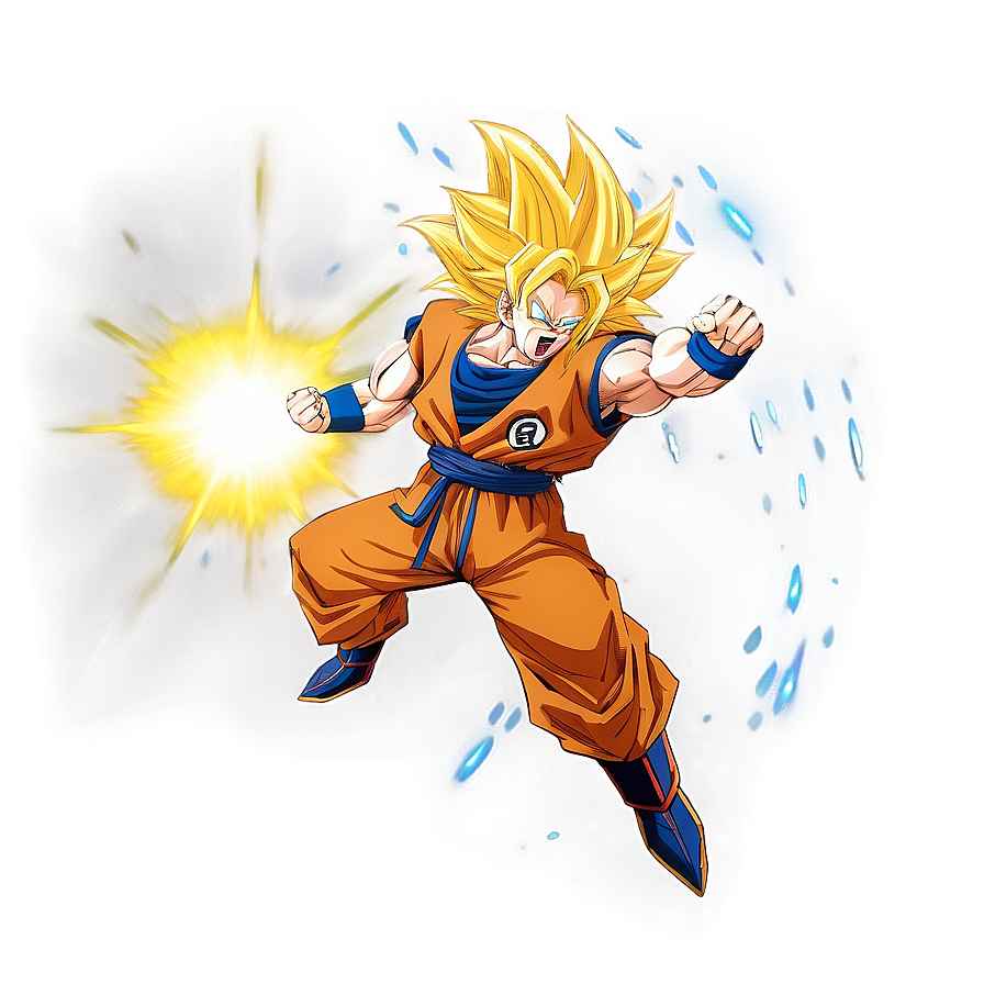 Super Saiyan 3 Goku's Energy Explosion Png Ucy