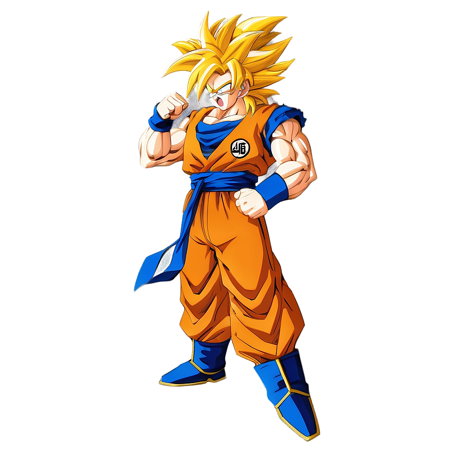 Super Saiyan 3 Goku's Victory Pose Png Cyx76