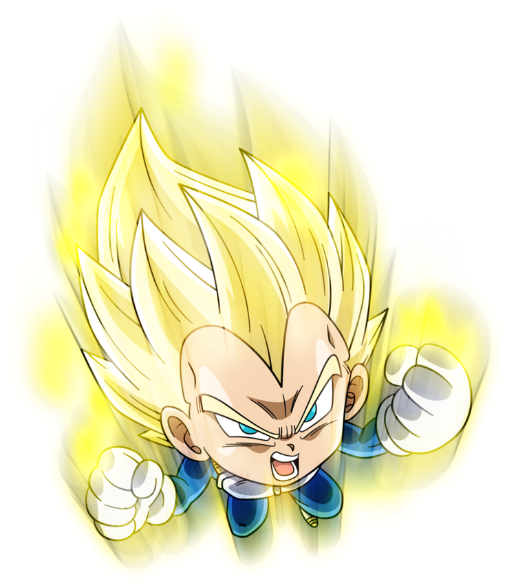 Super Saiyan Aura Cartoon Character