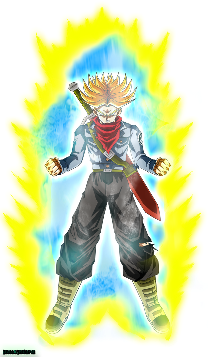 Super Saiyan Aura Character Illustration