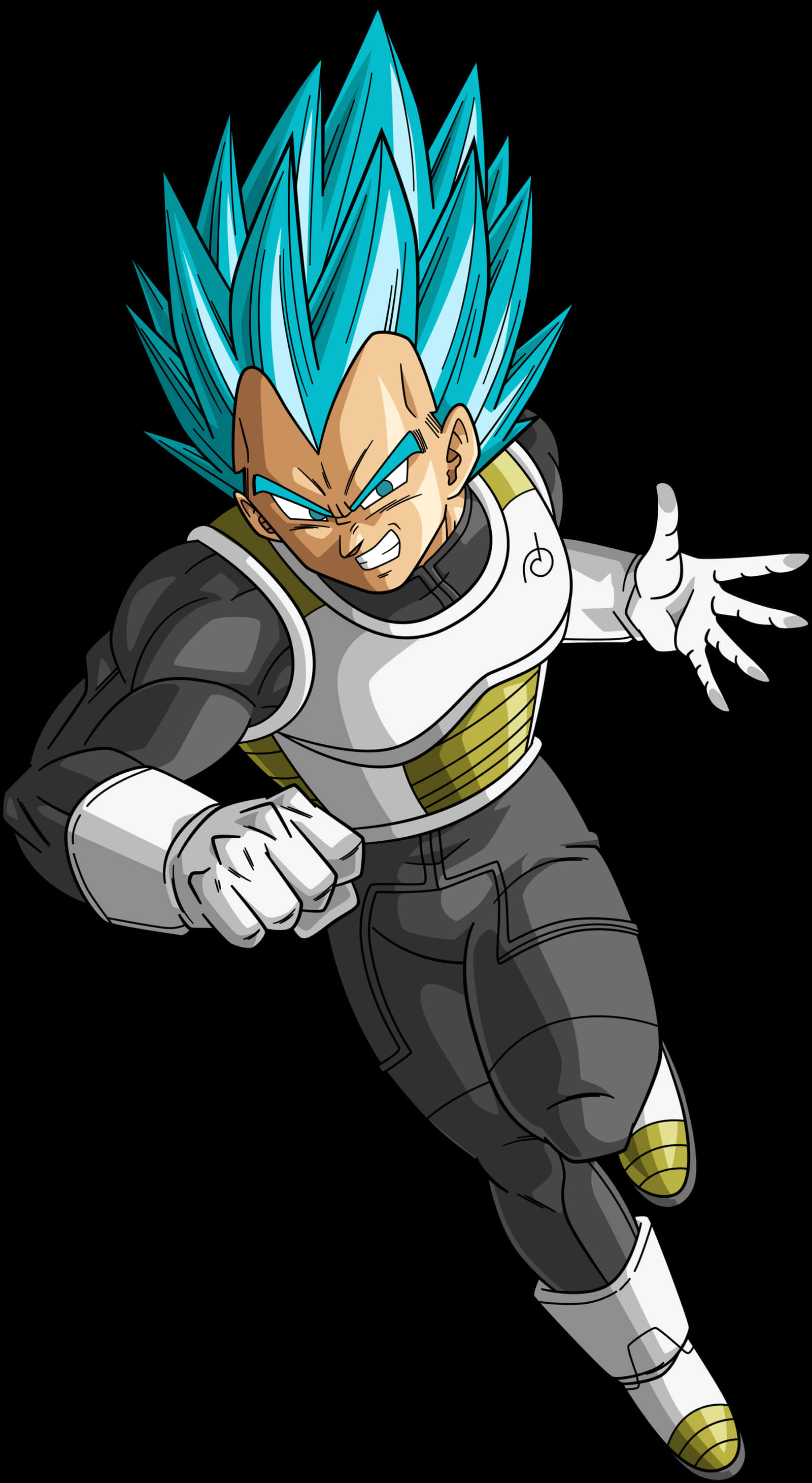 Super Saiyan Blue Vegeta Action Pose