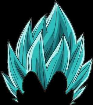 Super Saiyan Blue Vegeta Hair Illustration