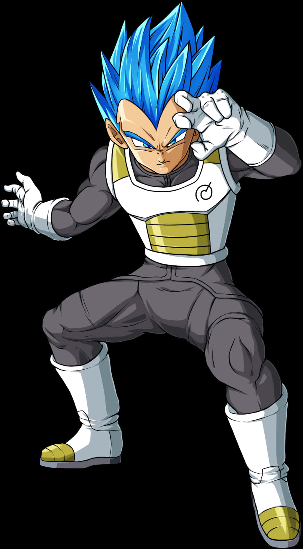 Super Saiyan Blue Vegeta Pose