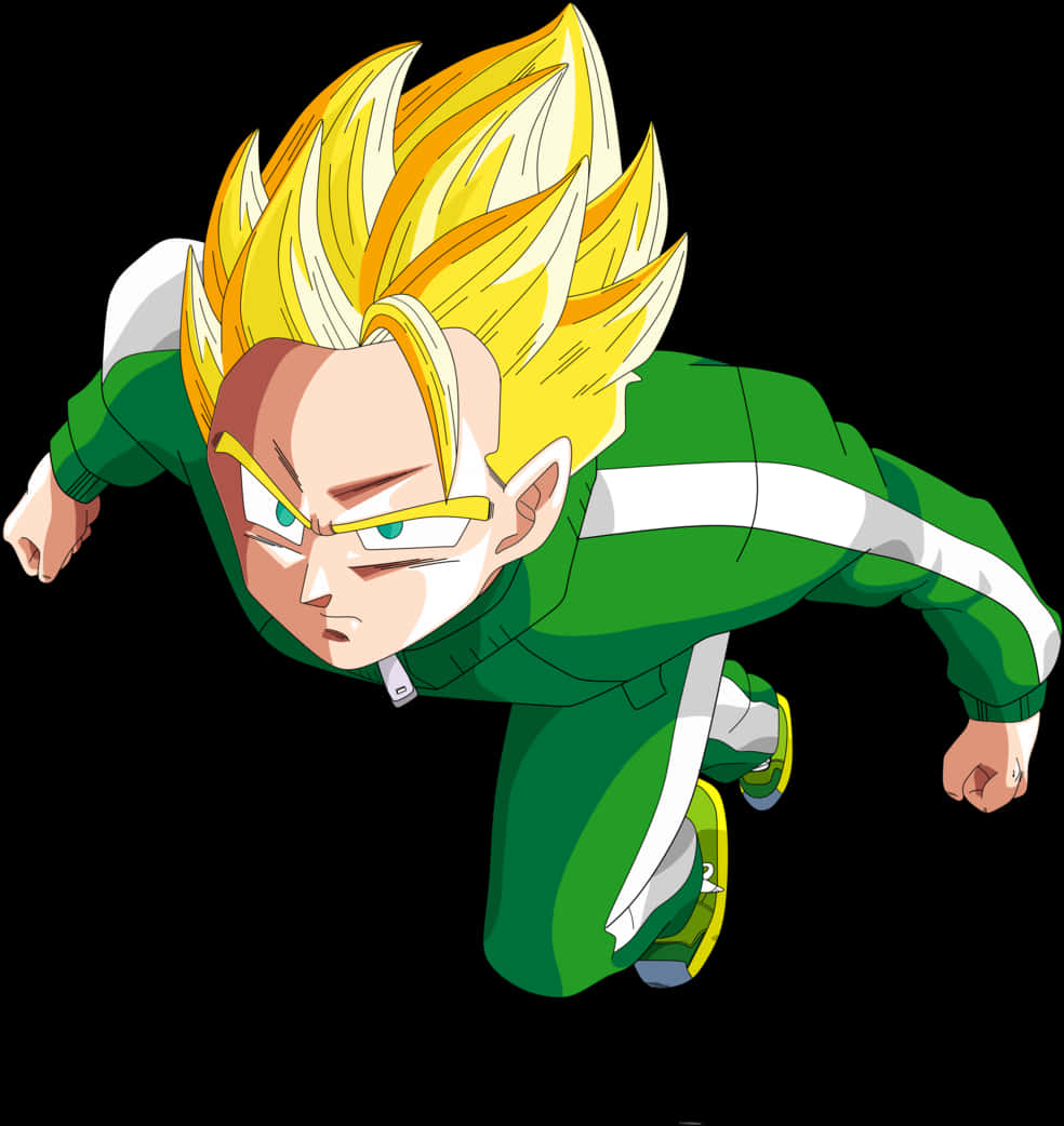 Super Saiyan Gohan Flying Action