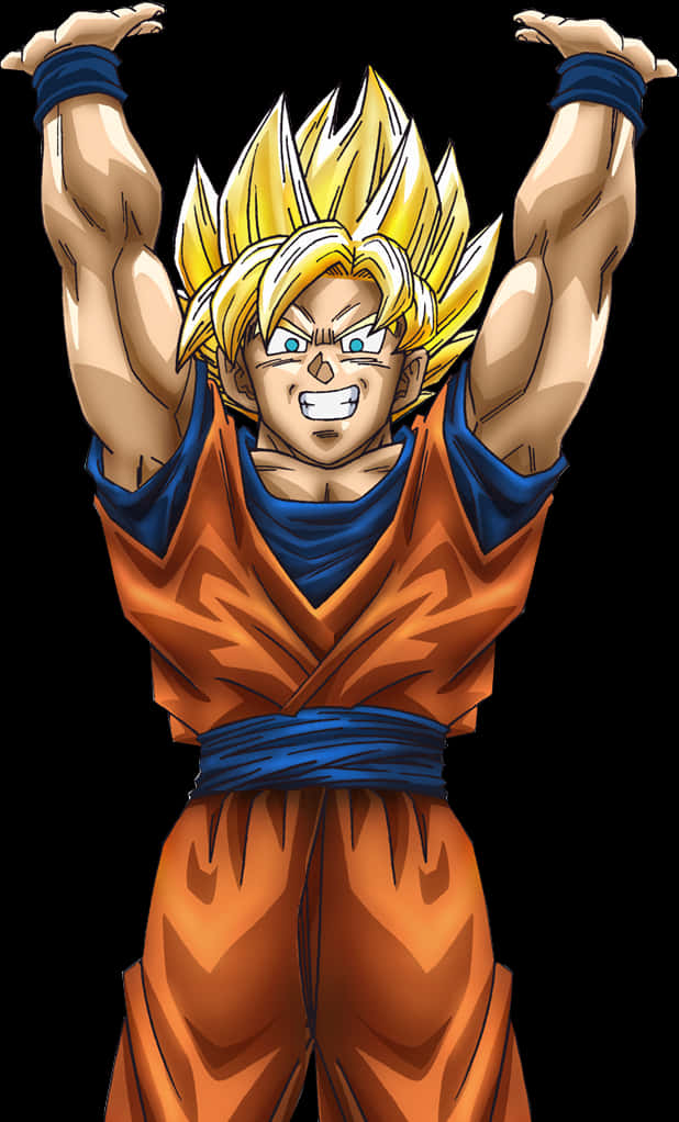 Super Saiyan Goku Victory Pose