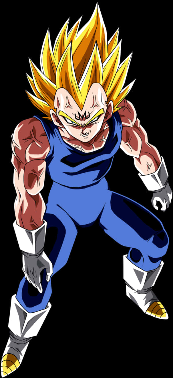 Super Saiyan Vegeta Power Stance | PNGpix.com