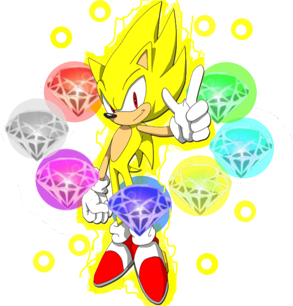 Super Sonicwith Chaos Emeralds