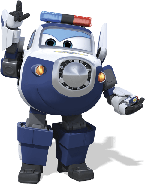 Super Wings Police Plane Character