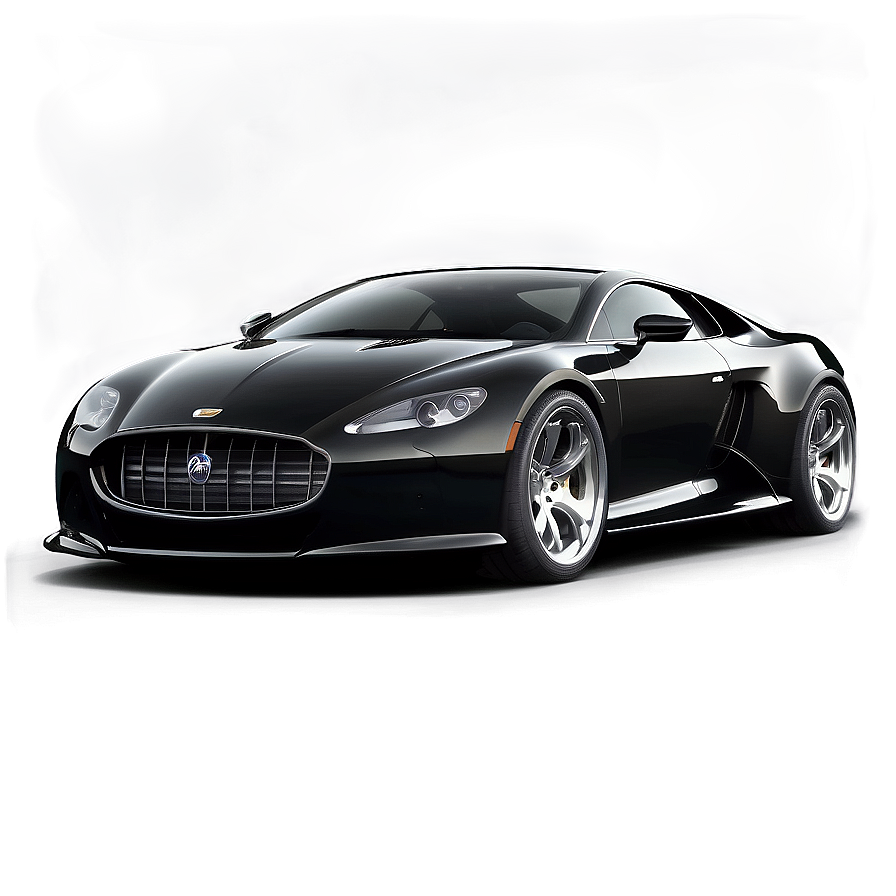 Supercharged Black Car Png Wkm