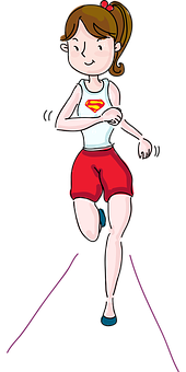 Superhero Runner Cartoon