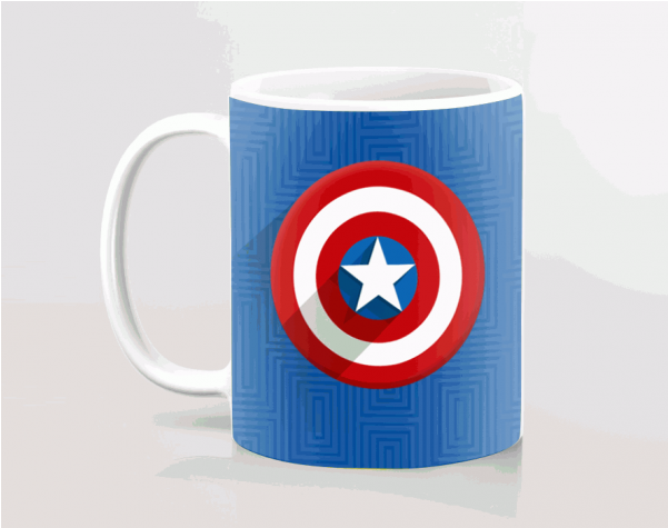 Superhero Shield Mug Design