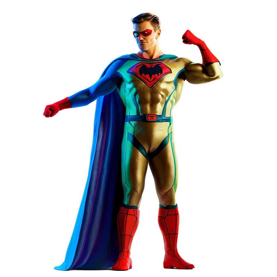 Superhero Victory Pose Png 05062024