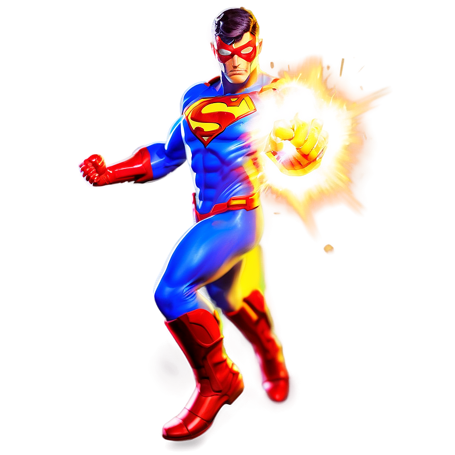 Superhero With Fire Power Png 64