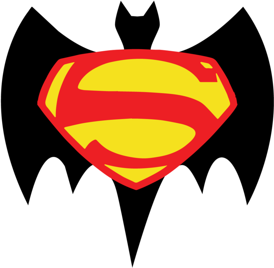 Superman Batman Logo Hybrid