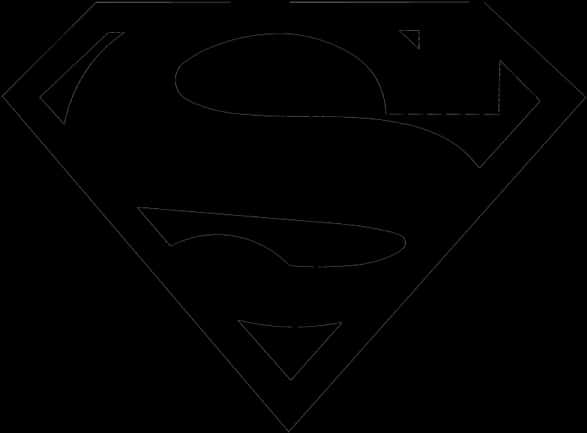 Superman Logo Outline