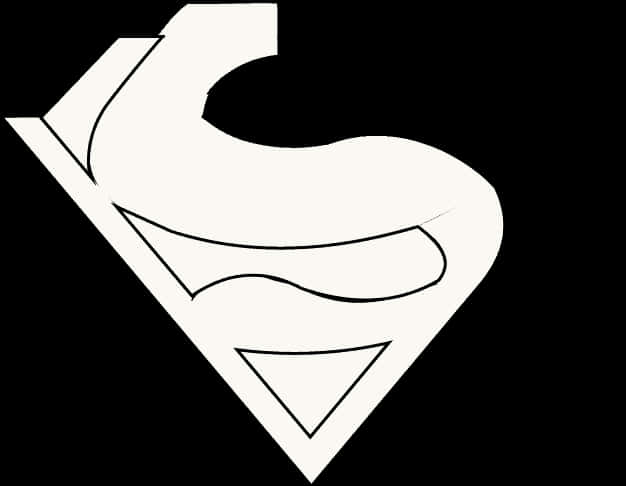 Superman Logo Outline