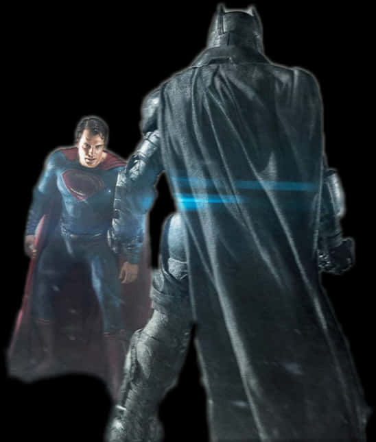 Superman Stares Down Batman