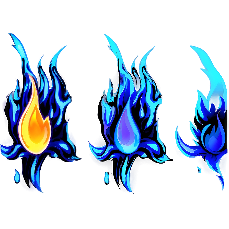 Supernatural Blue Flames Png Qcp