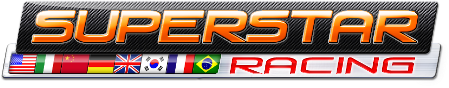 Superstar Racing Logowith Flags