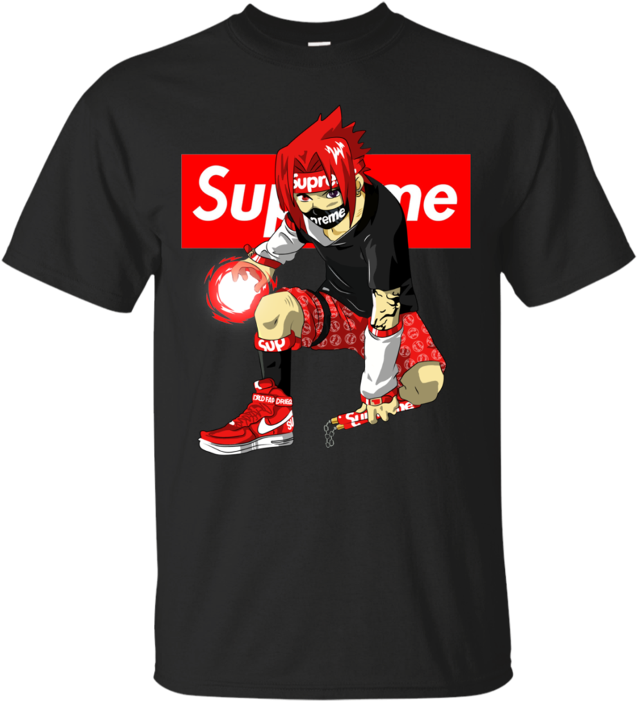 Supreme Anime Character Tshirt Design