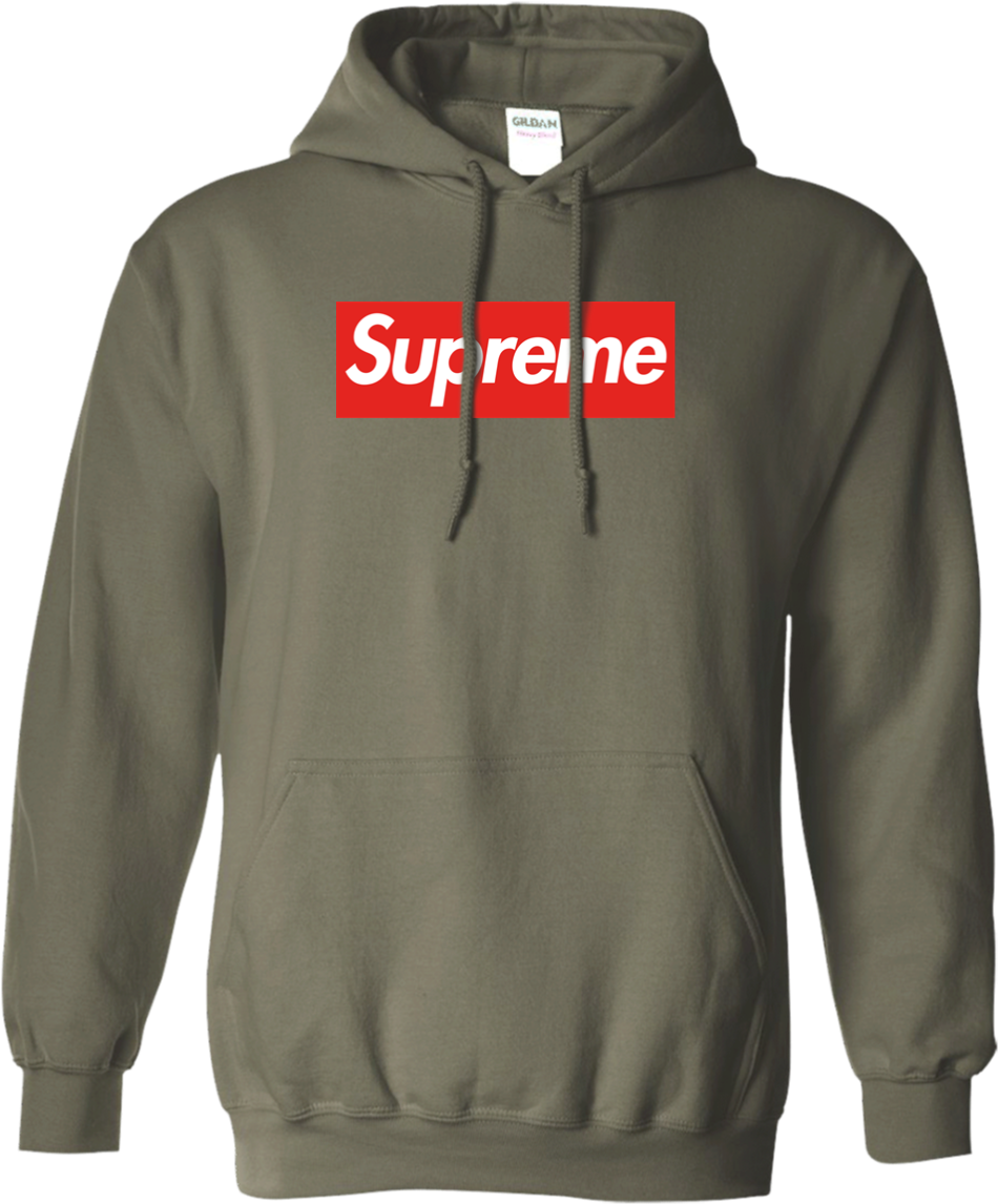 Supreme Branded Hoodie Green