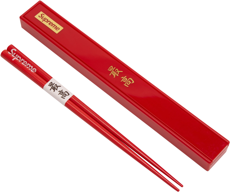 Supreme Branded Red Chopsticks