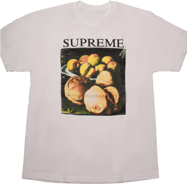 Supreme Branded T Shirtwith Fruit Print