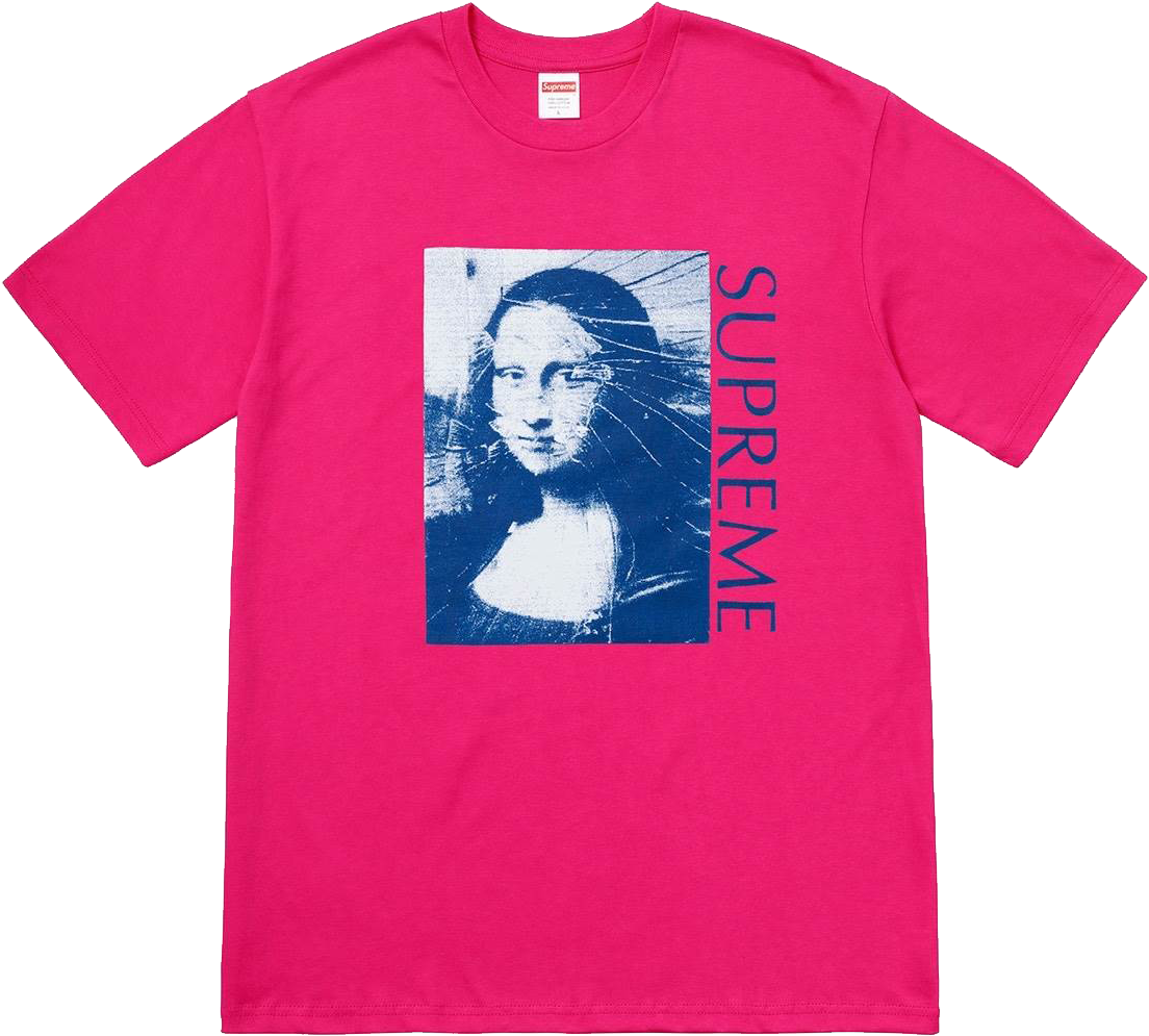 Supreme Mona Lisa T Shirt Pink