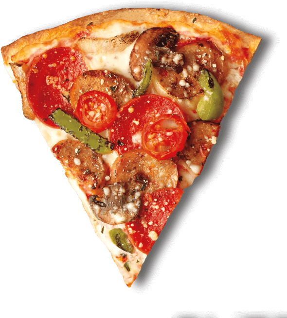 Supreme Pizza Slice Transparent Background