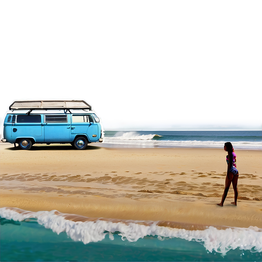 Surf Van Beach Life Png Wng