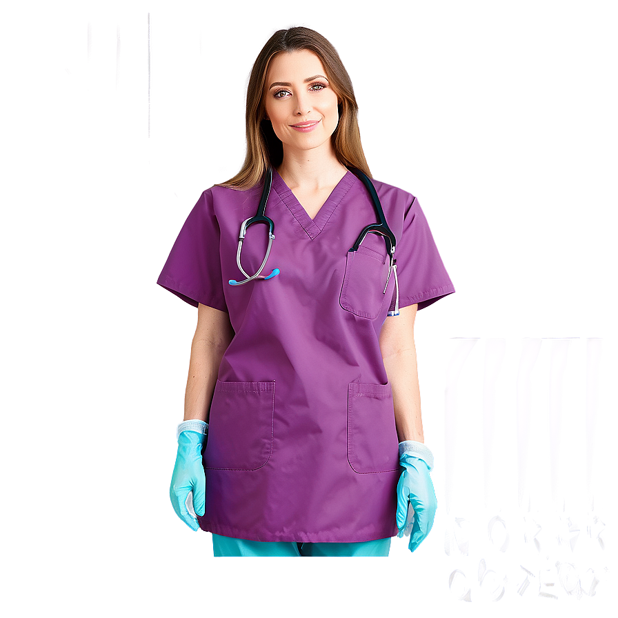 Surgery Scrubs And Gloves Png 10