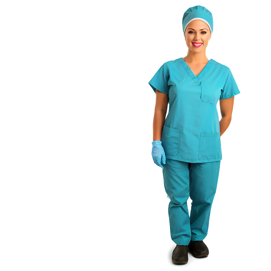 Surgical Nurse In Scrubs Png 61
