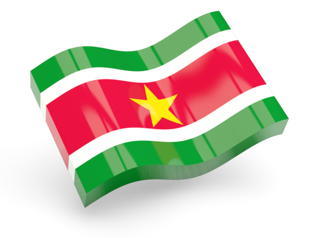 Suriname Flag Waving Illustration