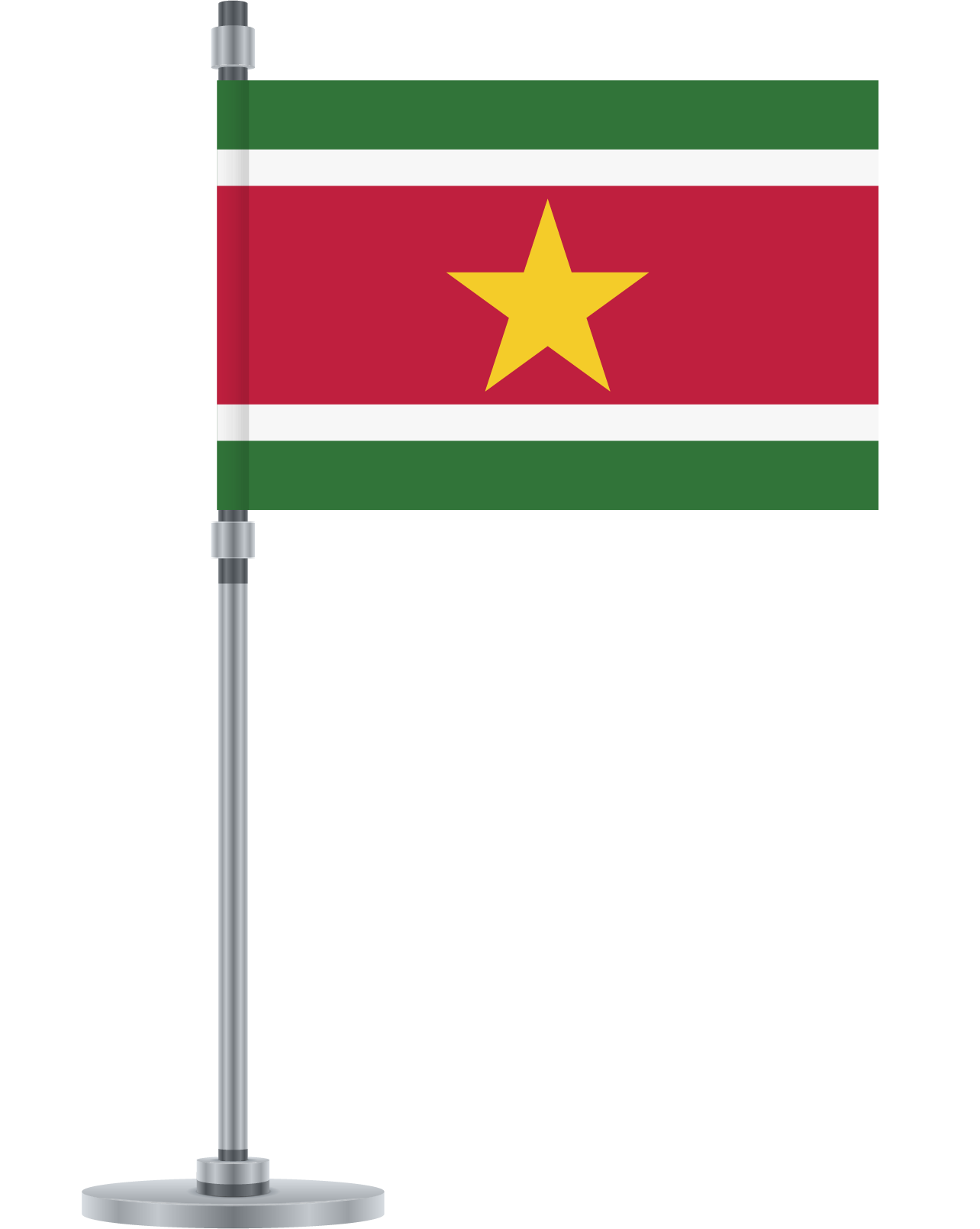 Suriname National Flagon Pole